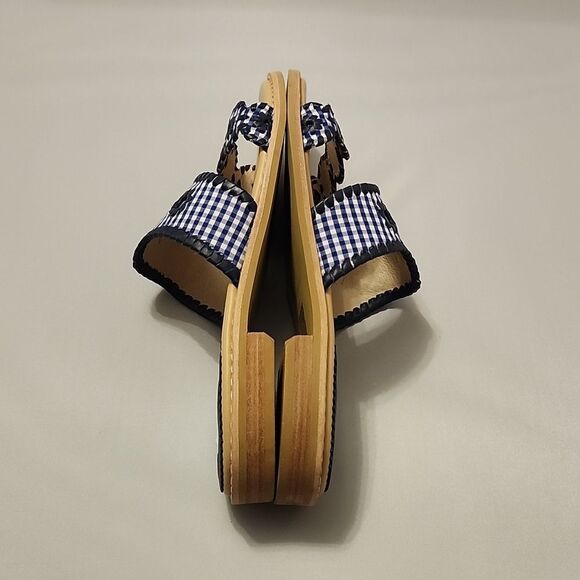 BRAND NEW JACK ROGER'S LEATHER SLIDE CAROLINE SANDALS - Picture 13 of 16